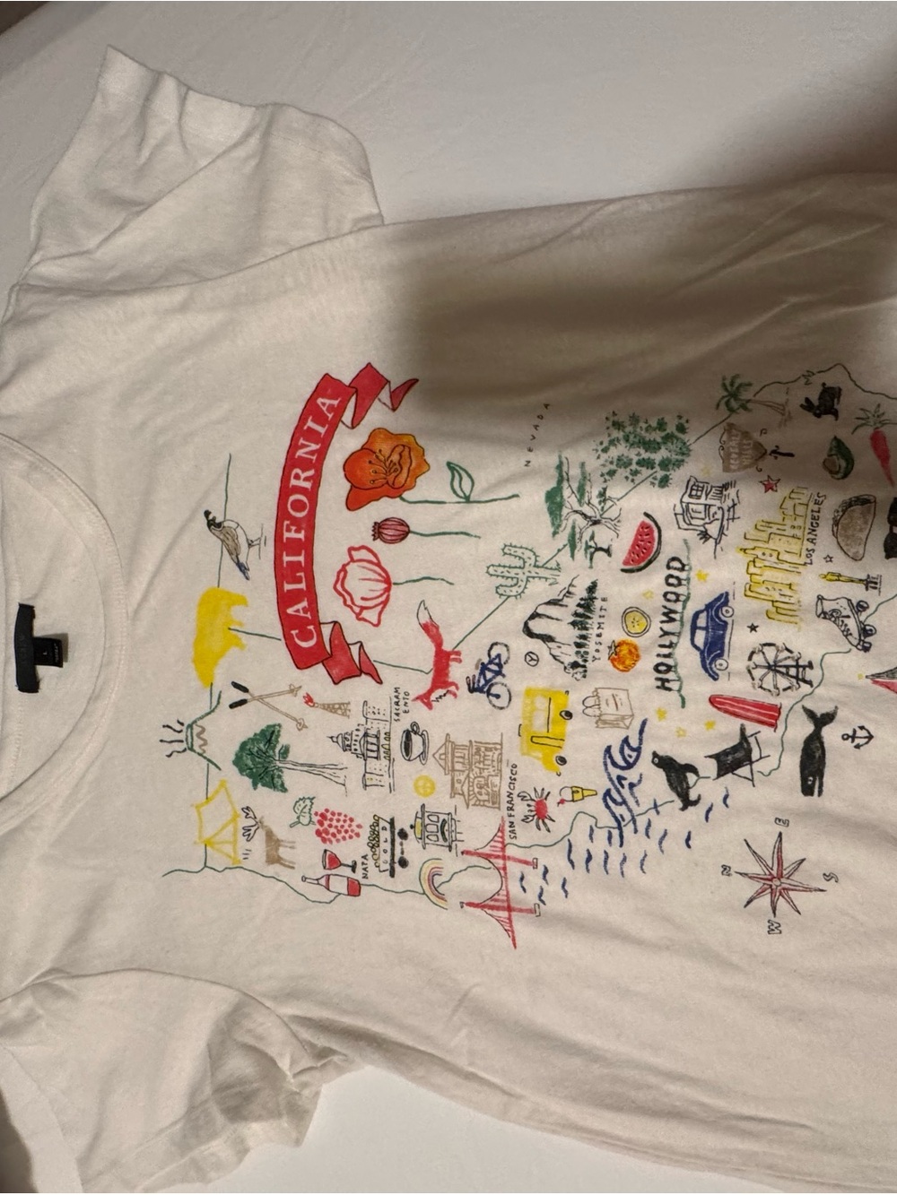 J. Crew White & Black Graphic Short Sleeve Tee Bundle Look - Picture 8 of 11
